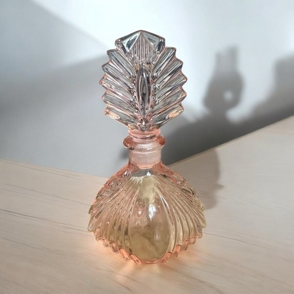 Other - Vintage New Martinsville Pink Glass Perfume Cologne Bottle with Stopper